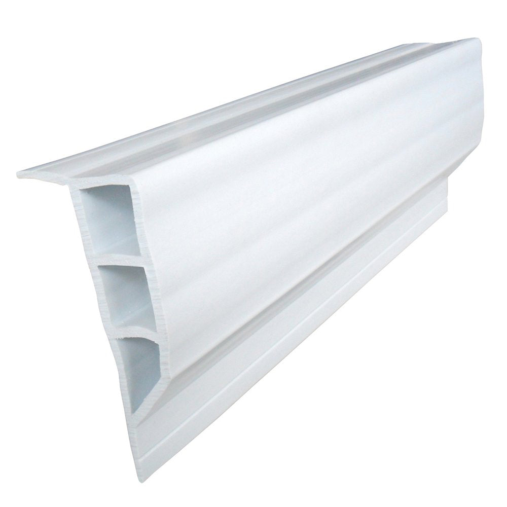 Dock Edge Standard PVC Full Face Profile - 16' Roll - White - Deckhand Marine Supply