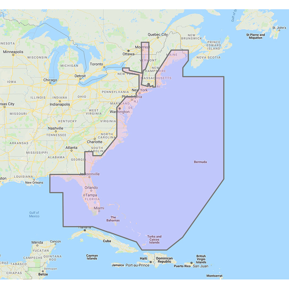 Furuno U.S. East Coast, Bahamas  Bermuda - Vector Charts  Standard Resolution Satellite Photos f/Bahamas - Unlock Code - Deckhand Marine Supply