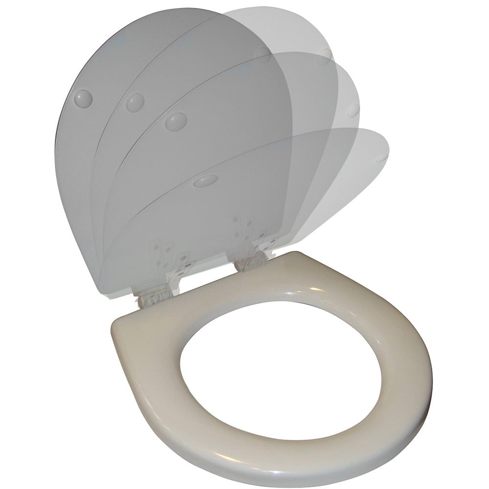 Raritan Slow Close Seat & Cover - White - Deckhand Marine Supply