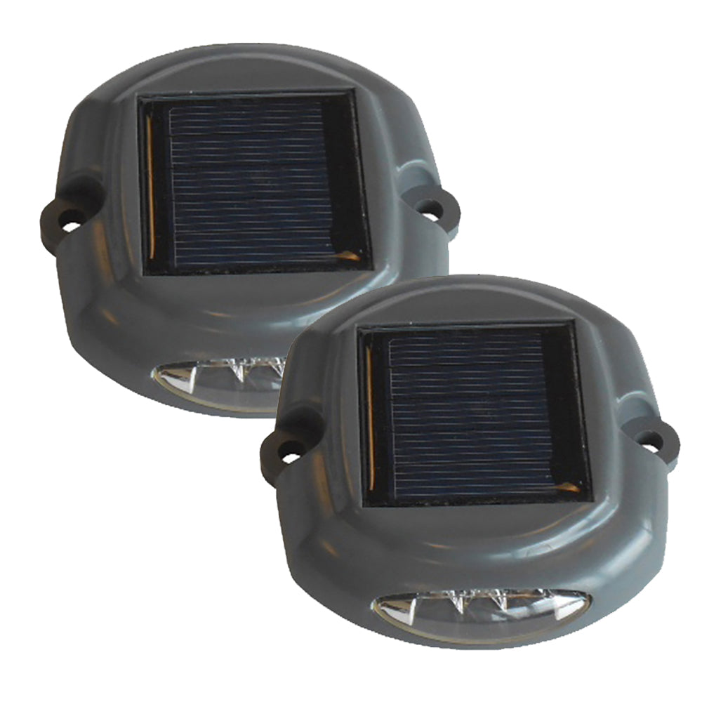 Dock Edge Docklite Solar Dock & Deck Light - 2-Pack - Deckhand Marine Supply
