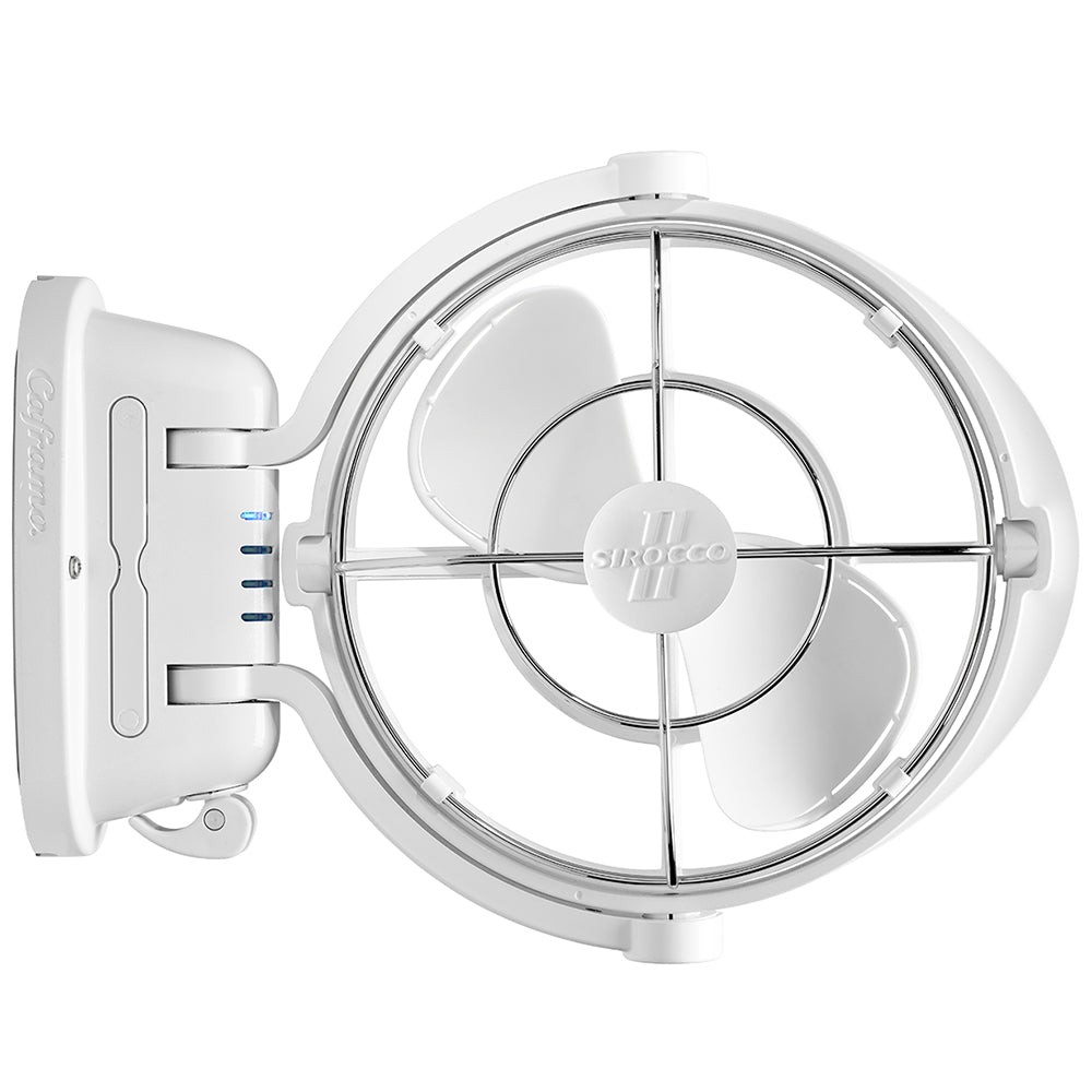 SEEKR by Caframo Sirocco II 3-Speed 7" Gimbal Fan - White - 12-24V - Deckhand Marine Supply