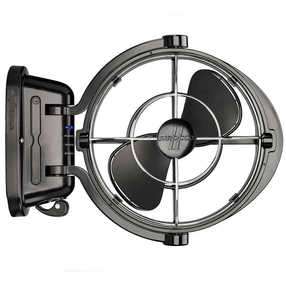 SEEKR by Caframo Sirocco II 3-Speed 7" Gimbal Fan - Black - 12-24V - Deckhand Marine Supply