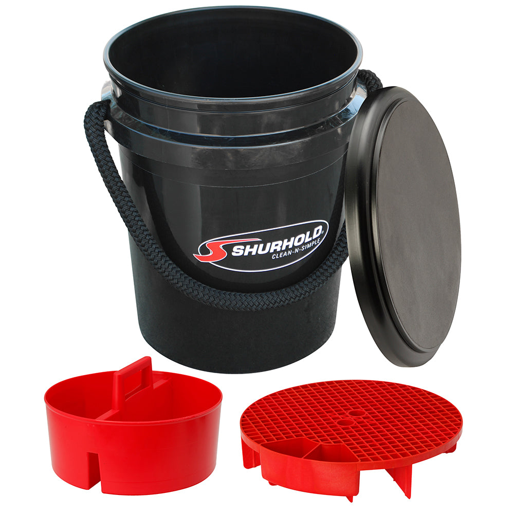 Shurhold One Bucket Kit - 5 Gallon - Black - Deckhand Marine Supply