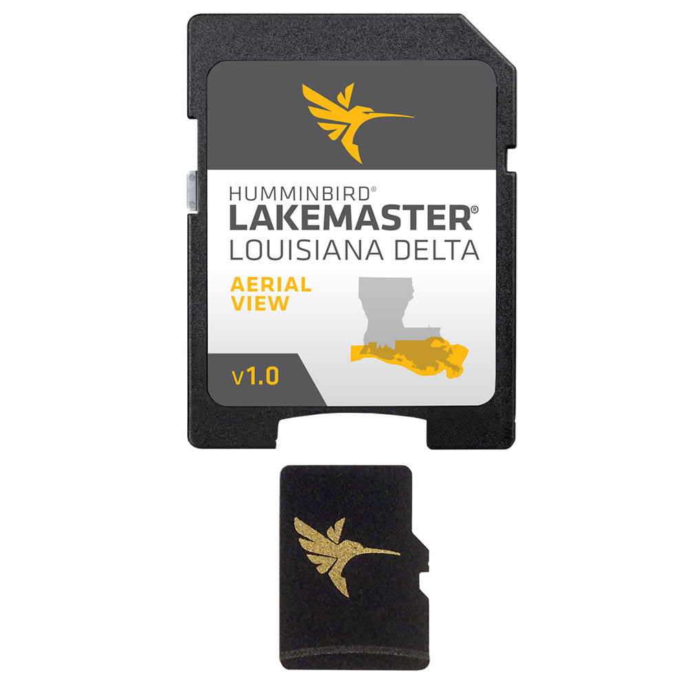 Humminbird LakeMaster Aerial Satellite View - Louisiana Delta - Deckhand Marine Supply