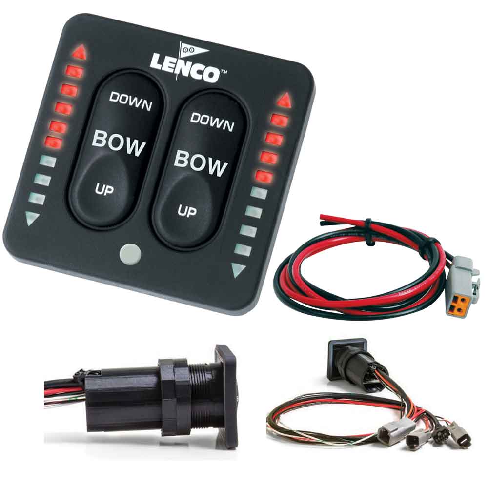 Lenco LED Indicator Integrated Tactile Switch Kit w/Pigtail f/Single Actuator Systems - Deckhand Marine Supply