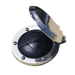 Maxwell Foot Switch  Cover - Stainless Steel - Deckhand Marine Supply