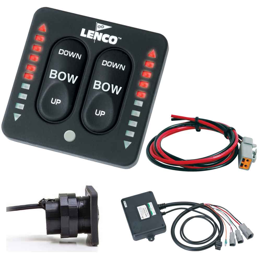 Lenco LED Indicator Two-Piece Tactile Switch Kit w/Pigtail f/Single Actuator Systems - Deckhand Marine Supply