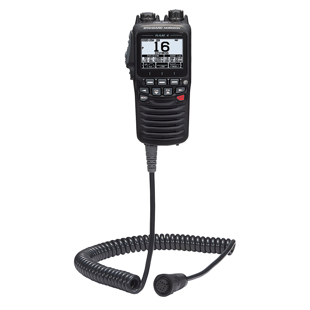 Standard Horizon Wired Remote Access Microphone RAM4 - Deckhand Marine Supply