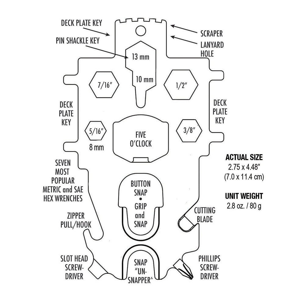 Davis Snap Tool Multi-Key - Deckhand Marine Supply