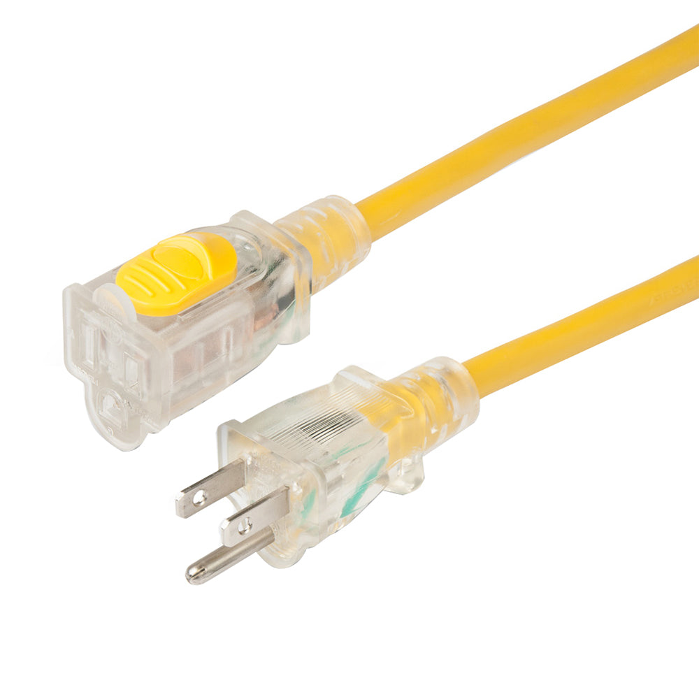 Marinco 14/3 Locking Extension Cord - 15A - 50' - Deckhand Marine Supply