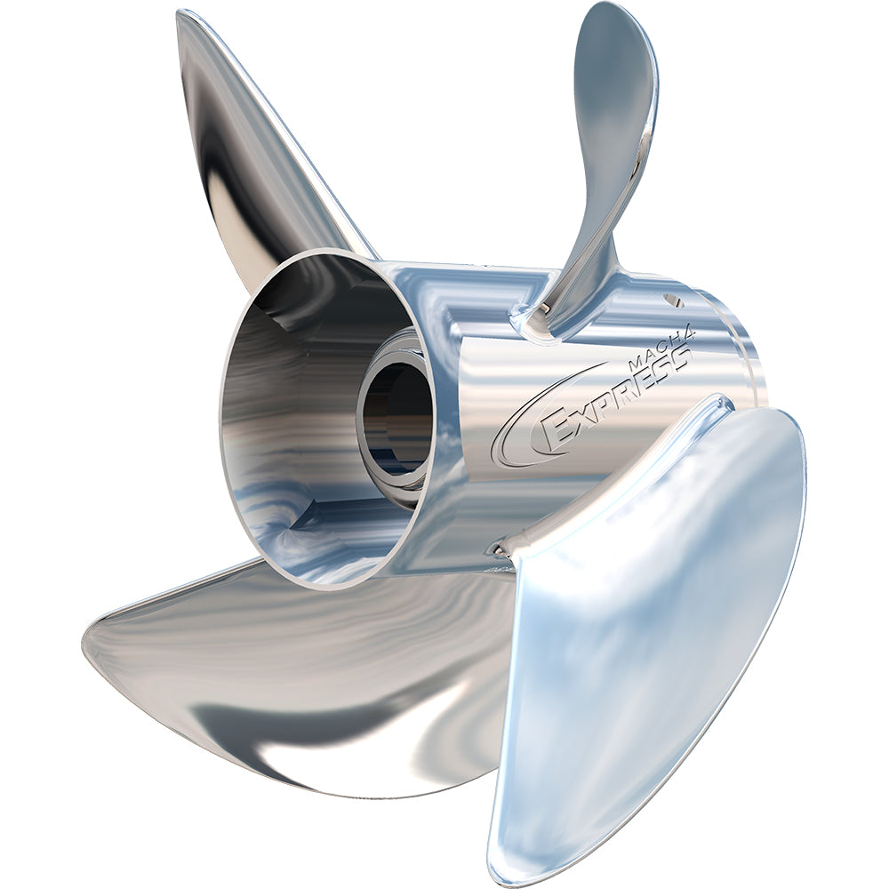 Turning Point Express Mach4 - Left Hand - Stainless Steel Propeller - EX1/EX2-1317-4L - 4-Blade - 13.25" x 17 Pitch - Deckhand Marine Supply