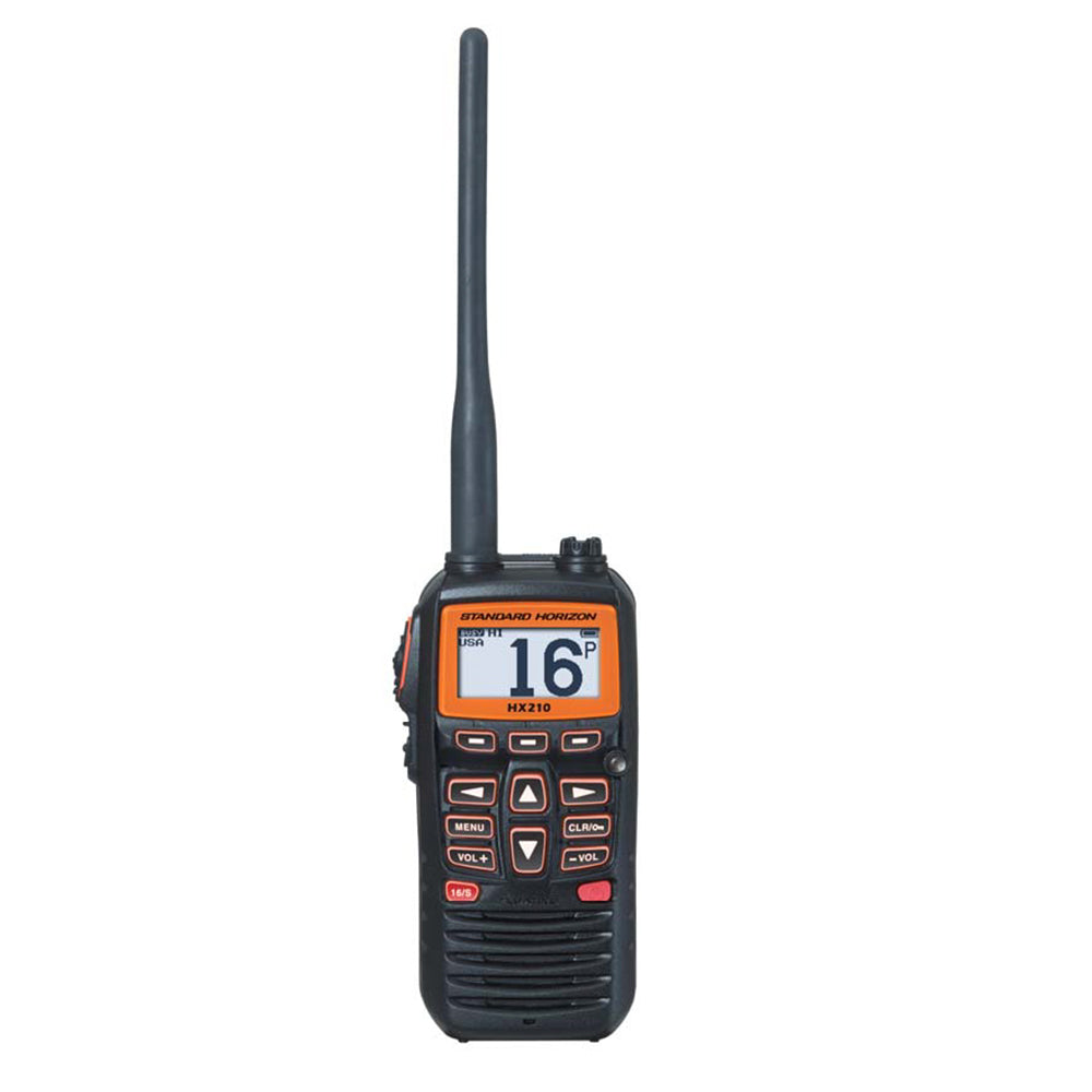 Standard Horizon HX210 6W Floating Handheld Marine VHF Transceiver - Deckhand Marine Supply