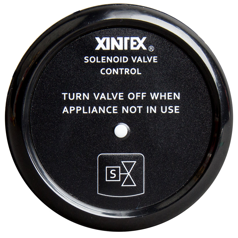 Fireboy-Xintex Propane Control  Solenoid Valve w/Black Bezel Display - Deckhand Marine Supply