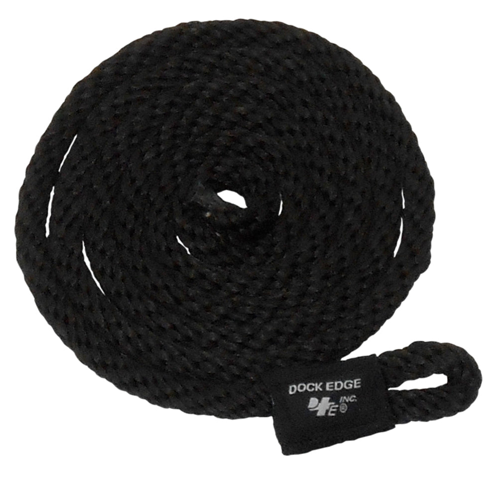 Dock Edge Fender Line - 3/8" x 5' - Black - 2-Pack - Deckhand Marine Supply