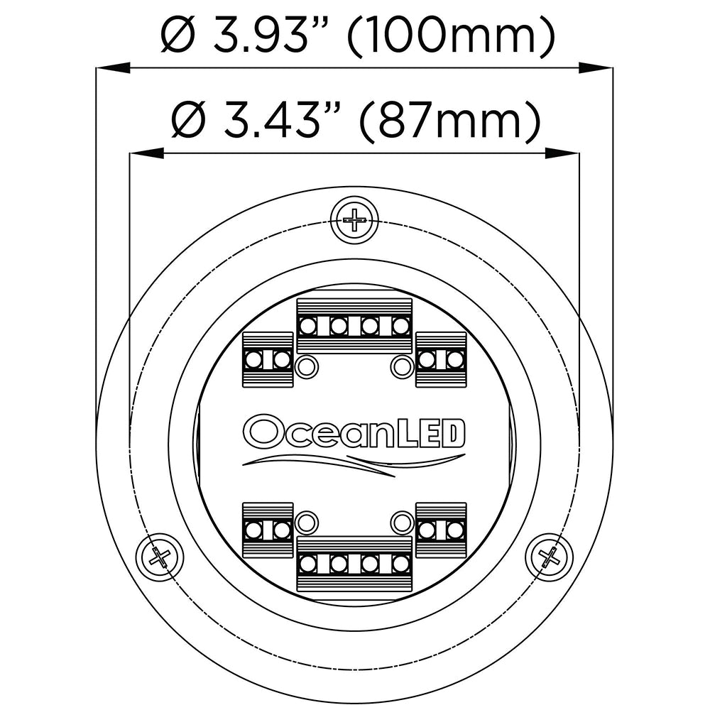 OceanLED Sport S3166S Underwater LED Light - Ultra White - Deckhand Marine Supply