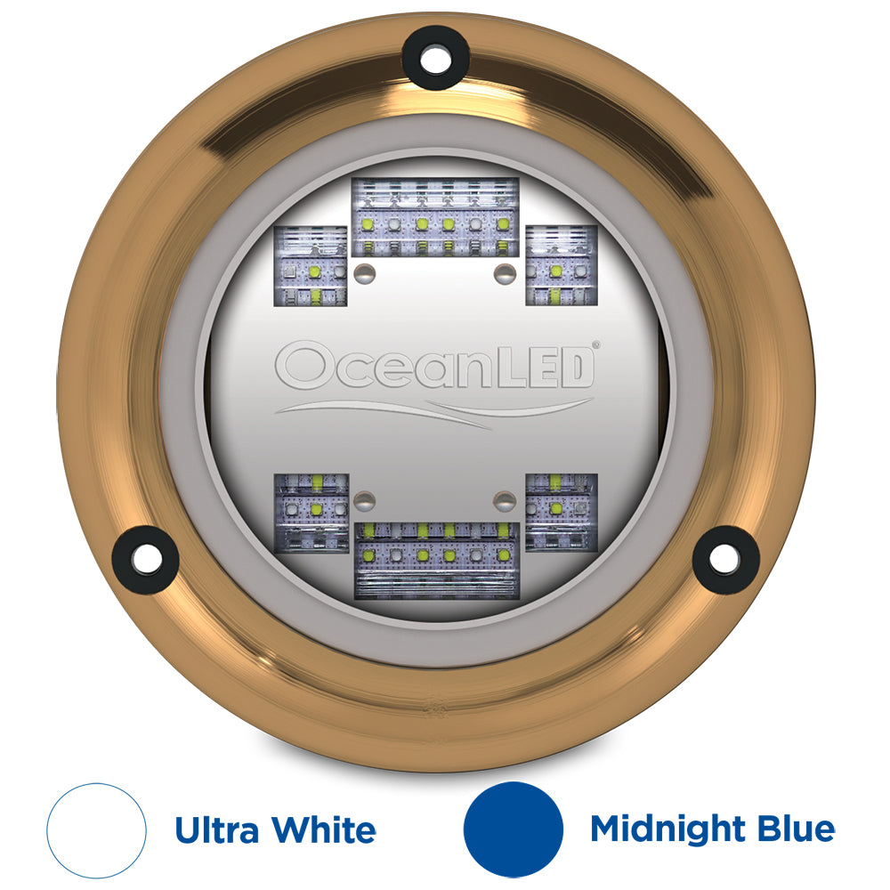 OceanLED Sport S3124s Underwater LED Light - Ultra White/Midnight Blue - Deckhand Marine Supply