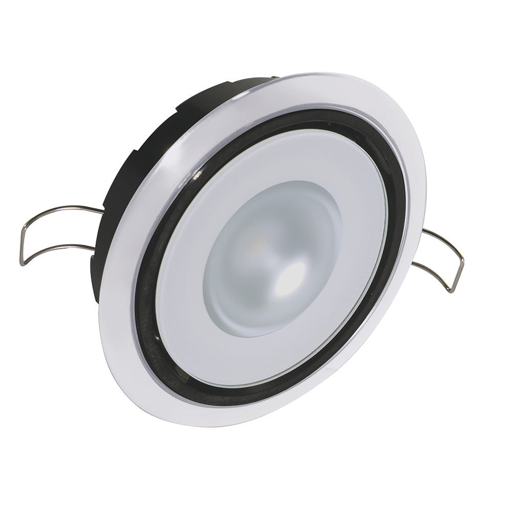 Lumitec Mirage Positionable Down Light - Spectrum RGBW Dimming - White Bezel - Deckhand Marine Supply