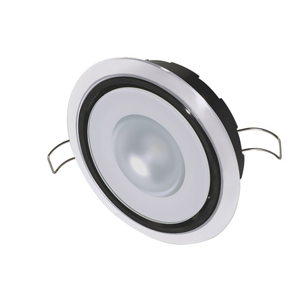 Lumitec Mirage Positionable Down Light - Spectrum RGBW Dimming - White Bezel - Deckhand Marine Supply