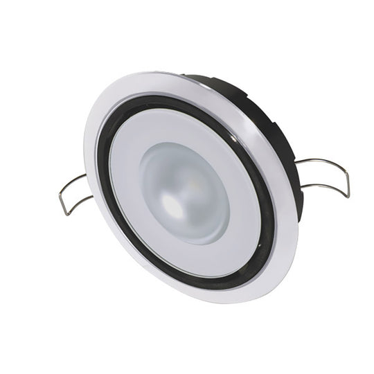 Lumitec Mirage Positionable Down Light - Spectrum RGBW Dimming - White Bezel - Deckhand Marine Supply
