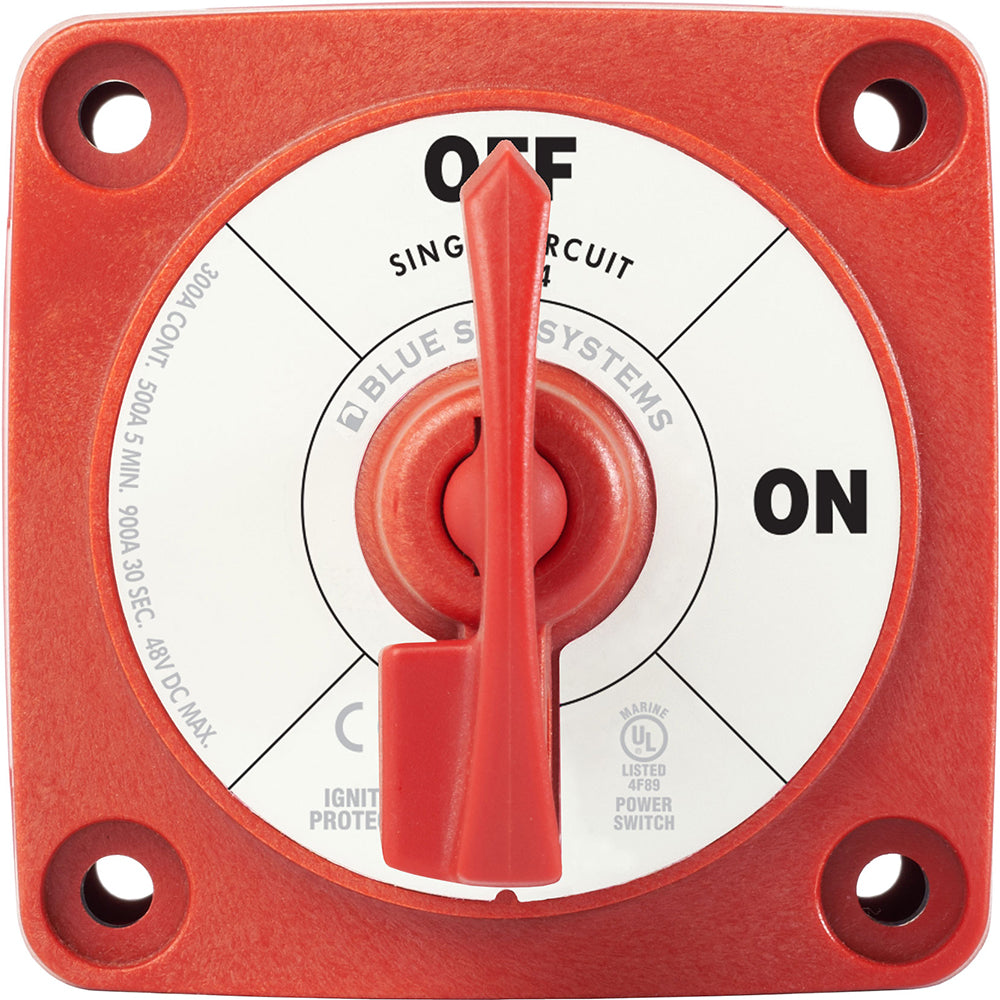 Blue Sea 6004 Single Circuit ON-OFF w/Locking Key - Red - Deckhand Marine Supply