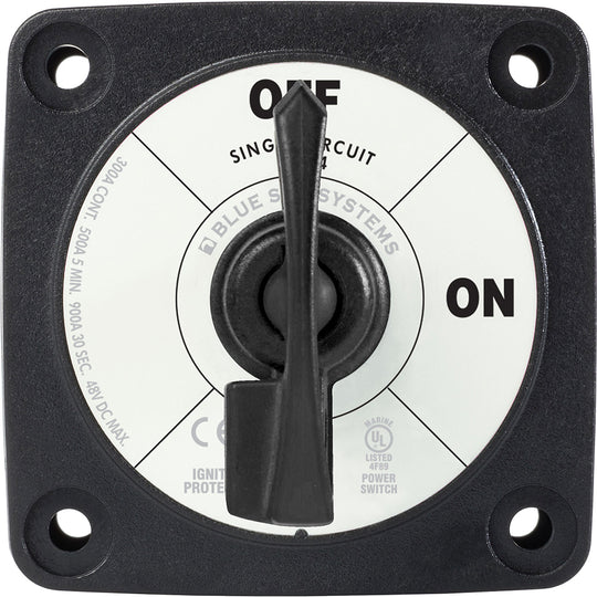 Blue Sea 6004200 Single Circuit ON-OFF w/Locking Key - Black - Deckhand Marine Supply