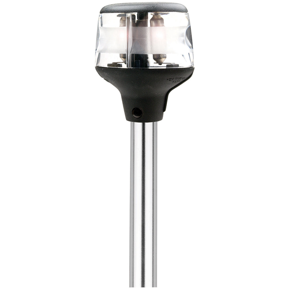 Attwood Fold-Down Incandescent Anchor/Masthead Light - 20" Horizontal Composite Base - 12V - Deckhand Marine Supply