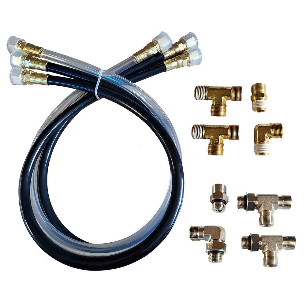 Octopus 30" Hose & Fitting Kit Including Orb & NPT Helm Fittings - Deckhand Marine Supply