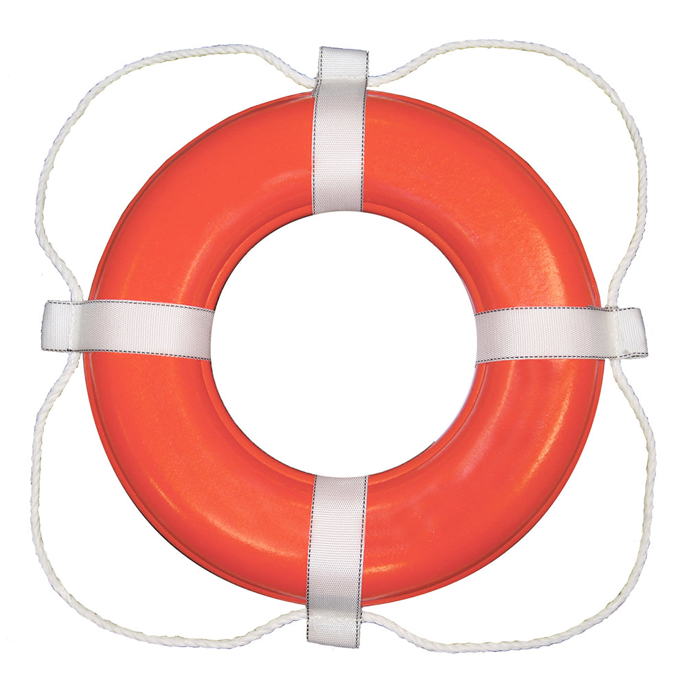 Taylor Made Foam Ring Buoy - 24" - Orange w/White Grab Line - Deckhand Marine Supply