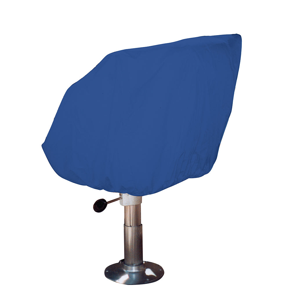 Taylor Made Helm/Bucket/Fixed Back Boat Seat Cover - Rip/Stop Polyester Navy - Deckhand Marine Supply