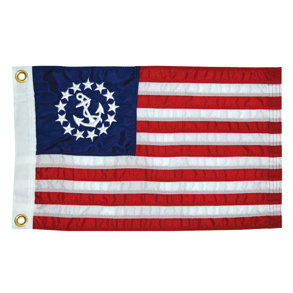Taylor Made 16" x 24" Deluxe Sewn US Yacht Ensign Flag - Deckhand Marine Supply