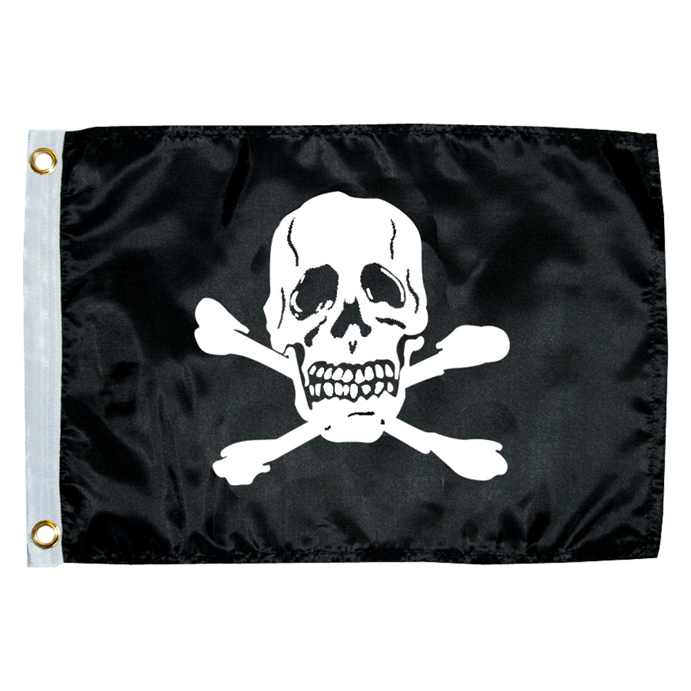 Taylor Made 12" x 18" Jolly Roger Novelty Flag - Deckhand Marine Supply