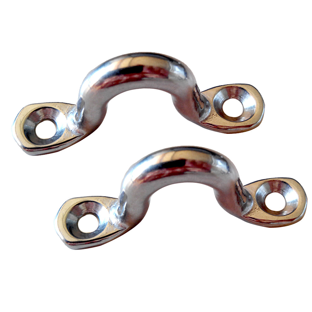 Taylor Made Eye Strap Chrome Zamak - Pair - Deckhand Marine Supply