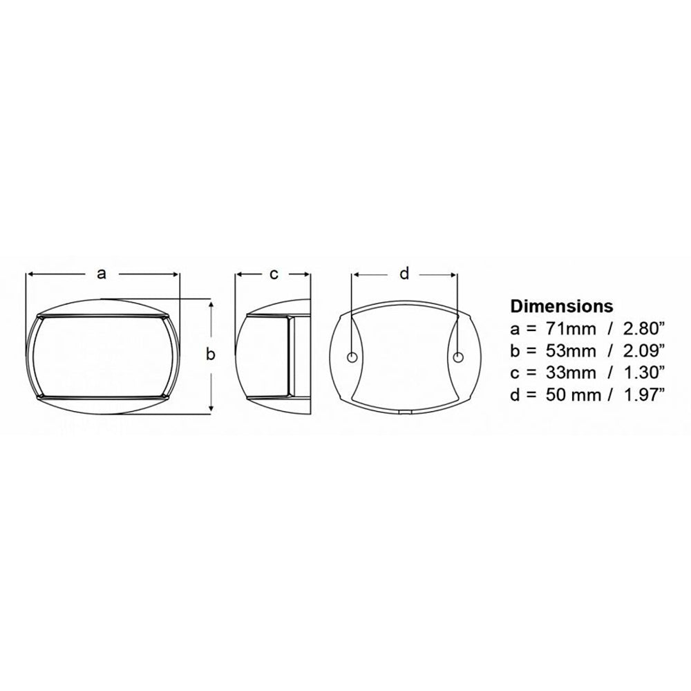 Hella Marine NaviLED Port & Starboard Pair - 2nm - Clear Lens/Black Housing - Deckhand Marine Supply