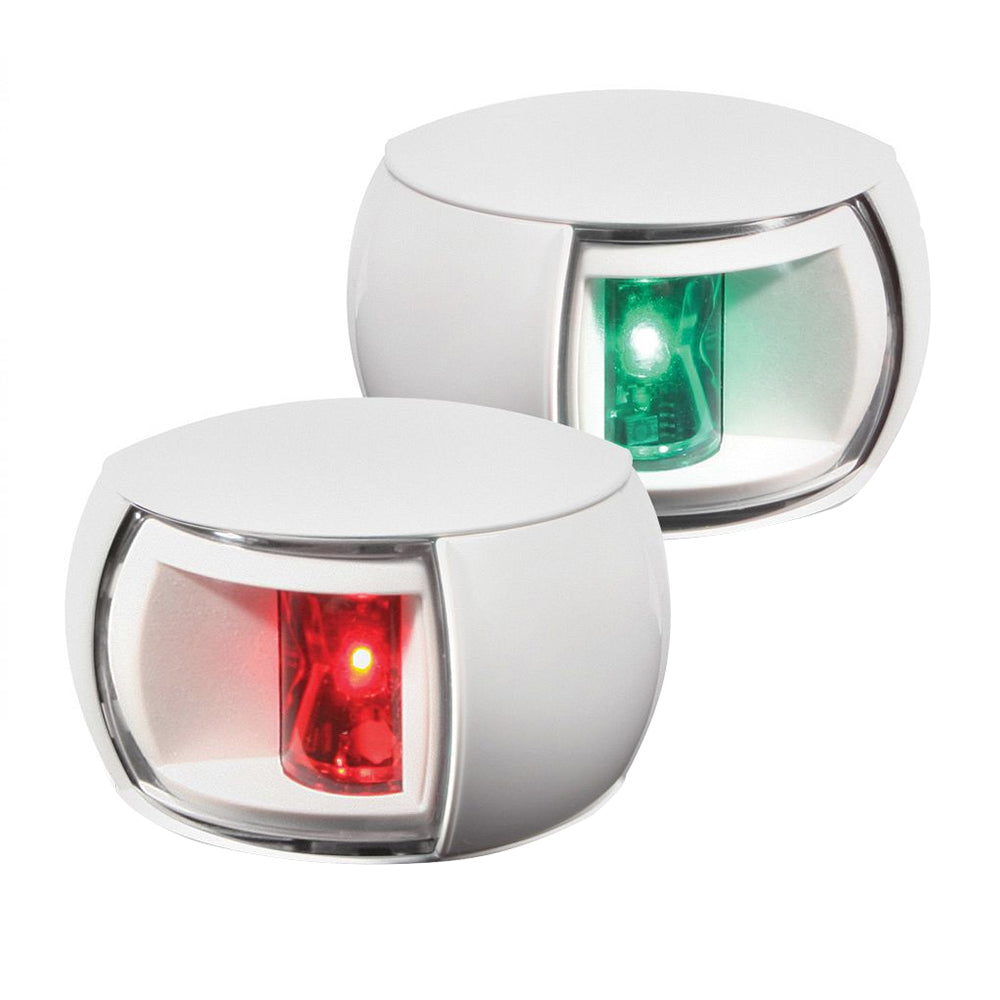 Hella Marine NaviLED Port & Starboard Pair - 2nm - Clear Lens/White Housing - Deckhand Marine Supply