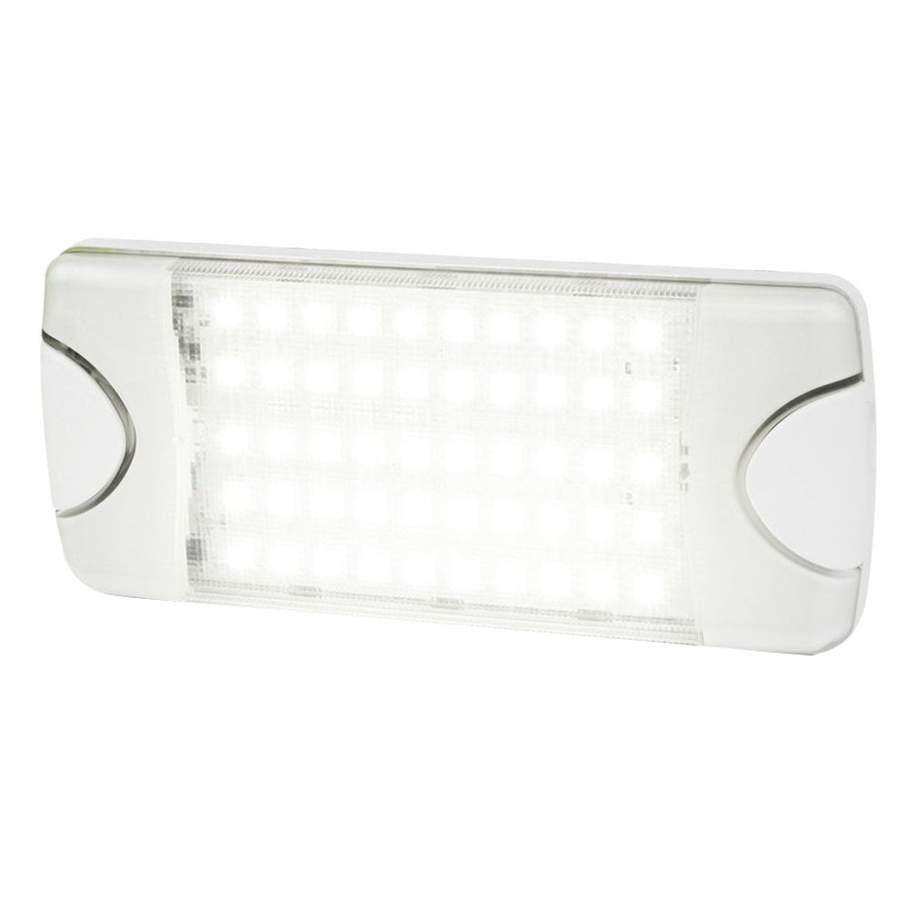 Hella Marine DuraLED 50 Low Profile Interior/Exterior Lamp - Wide White Spreader Beam - Deckhand Marine Supply