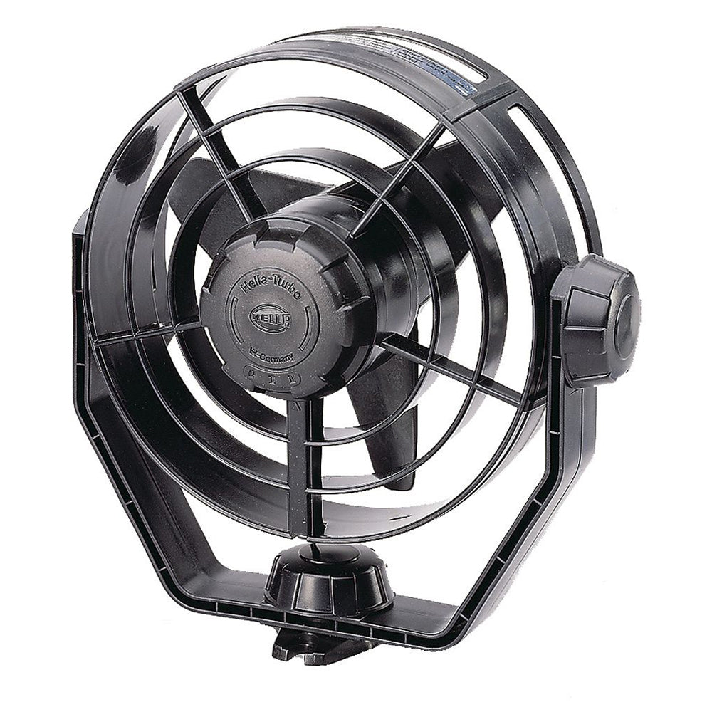Hella Marine 2-Speed Turbo Fan - 12V - Black - Deckhand Marine Supply
