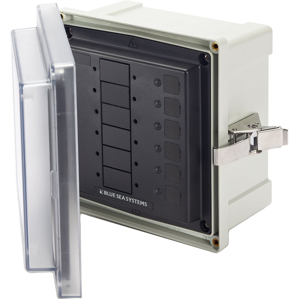 Blue Sea 3113 - SMS Panel Enclosure w/6 Blank Circuits - Deckhand Marine Supply