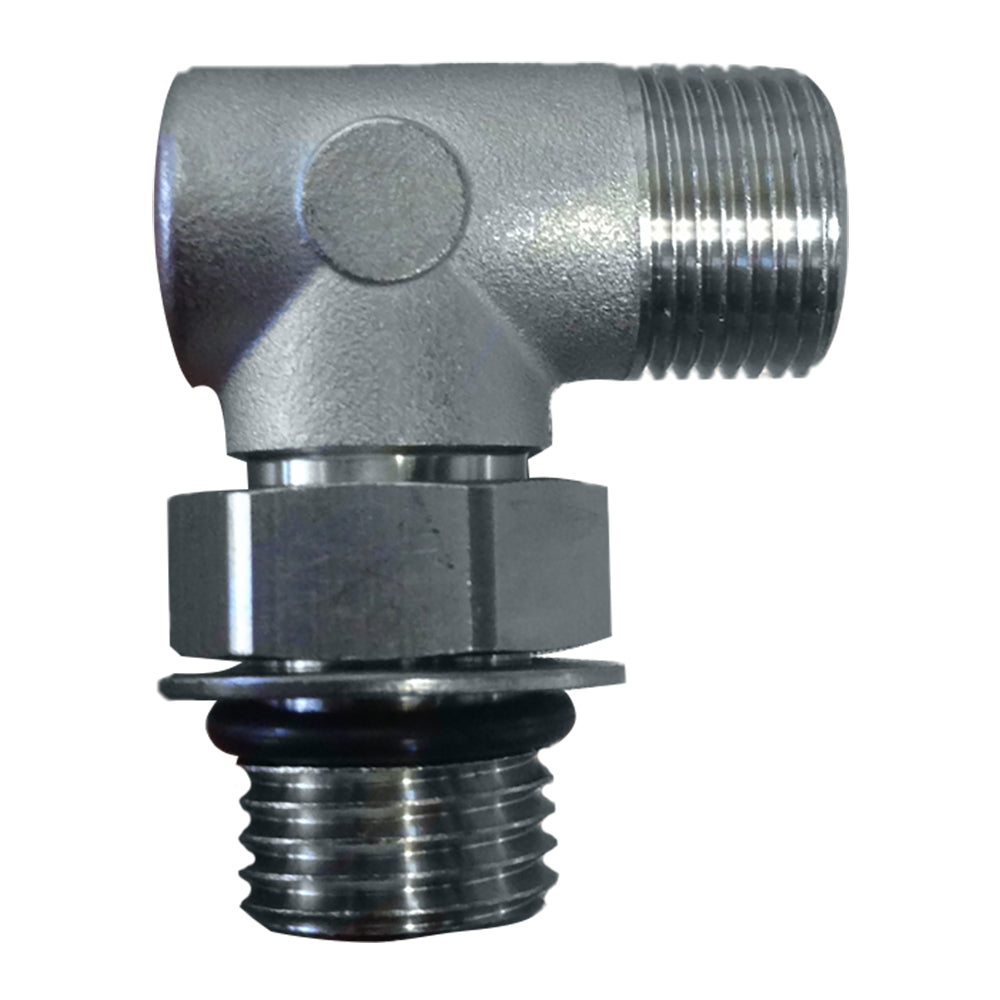 Uflex90 Adjustable Fitting f/Back of UP Series Helms ORB 6 to 3/8" COMP - Deckhand Marine Supply