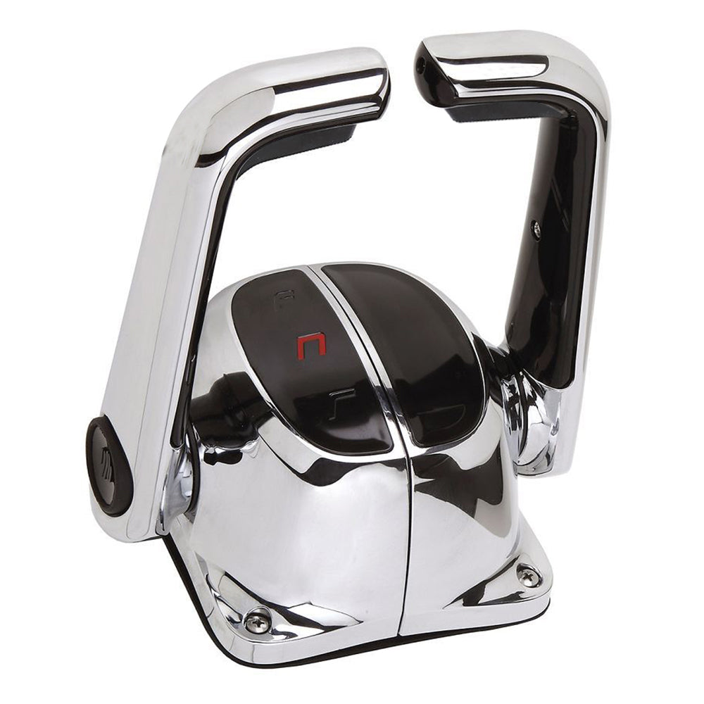 UflexTwin Lever Top Mount Control w/Neutral Lock - No Trim Switch - Chrome - Deckhand Marine Supply