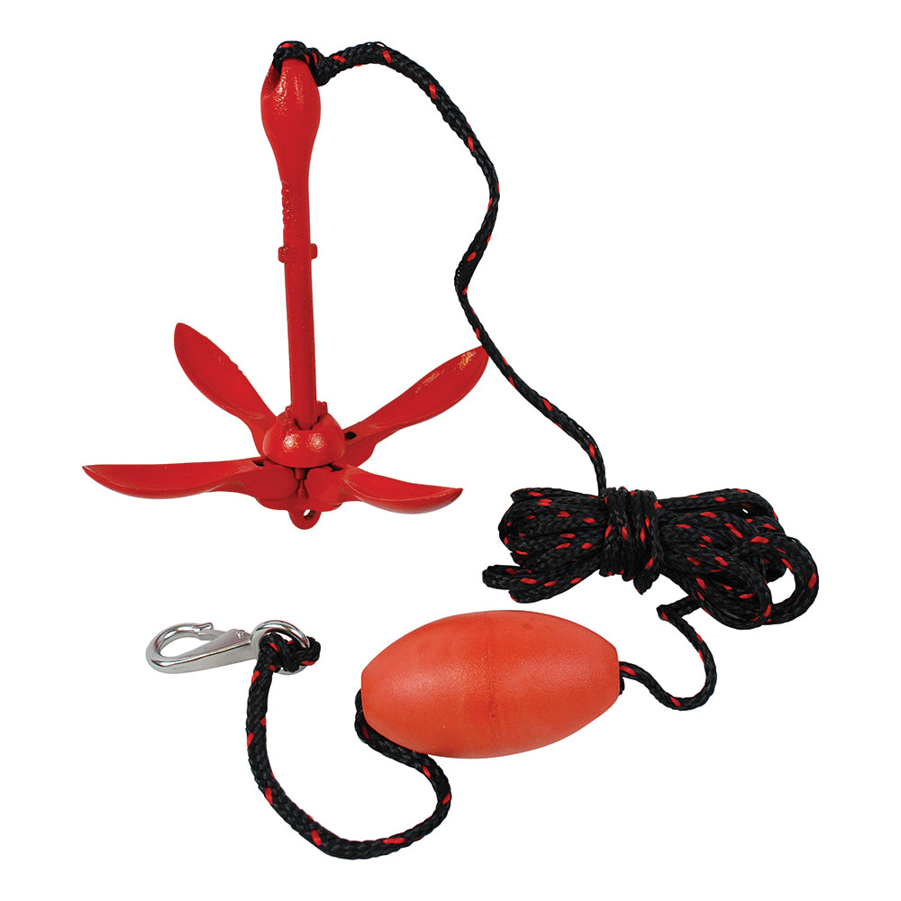 Attwood 3.5lb Grapnel Anchor System - Deckhand Marine Supply