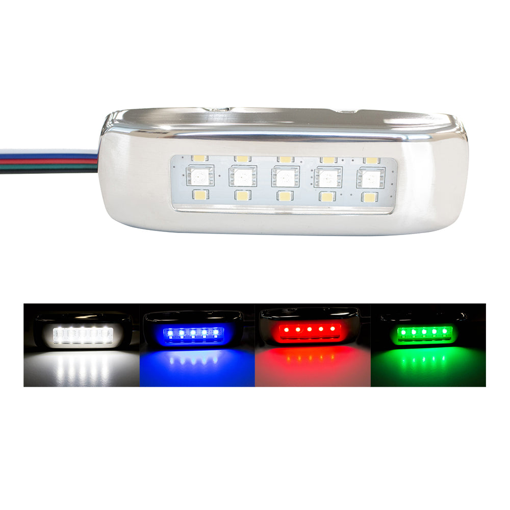 Innovative Lighting RGBW Tri-Lite w/Stainless Steel Bezel - Deckhand Marine Supply