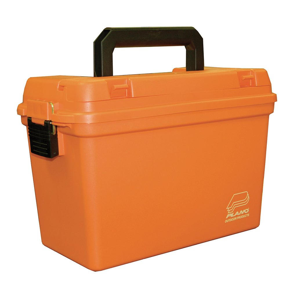 Plano Deep Emergency Dry Storage Supply Box w/Tray - Orange - Deckhand Marine Supply