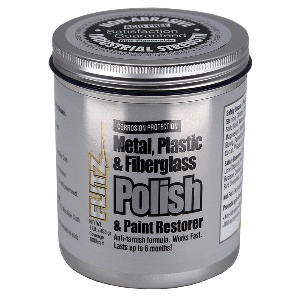 Flitz Metal, Plastic  Fiberglass Polish Paste - 1.0lb - Deckhand Marine Supply