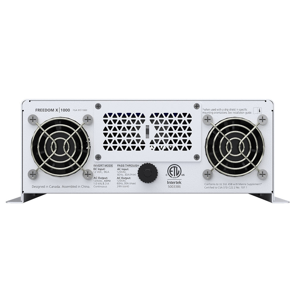 Xantrex Freedom X 1000 True Sine Wave Power Inverter - 12VDC - 120VAC - 1000W - Deckhand Marine Supply