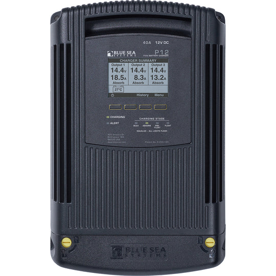 Blue Sea 7532 P12 Gen2 Battery Charger - 40A - 3-Bank - Deckhand Marine Supply
