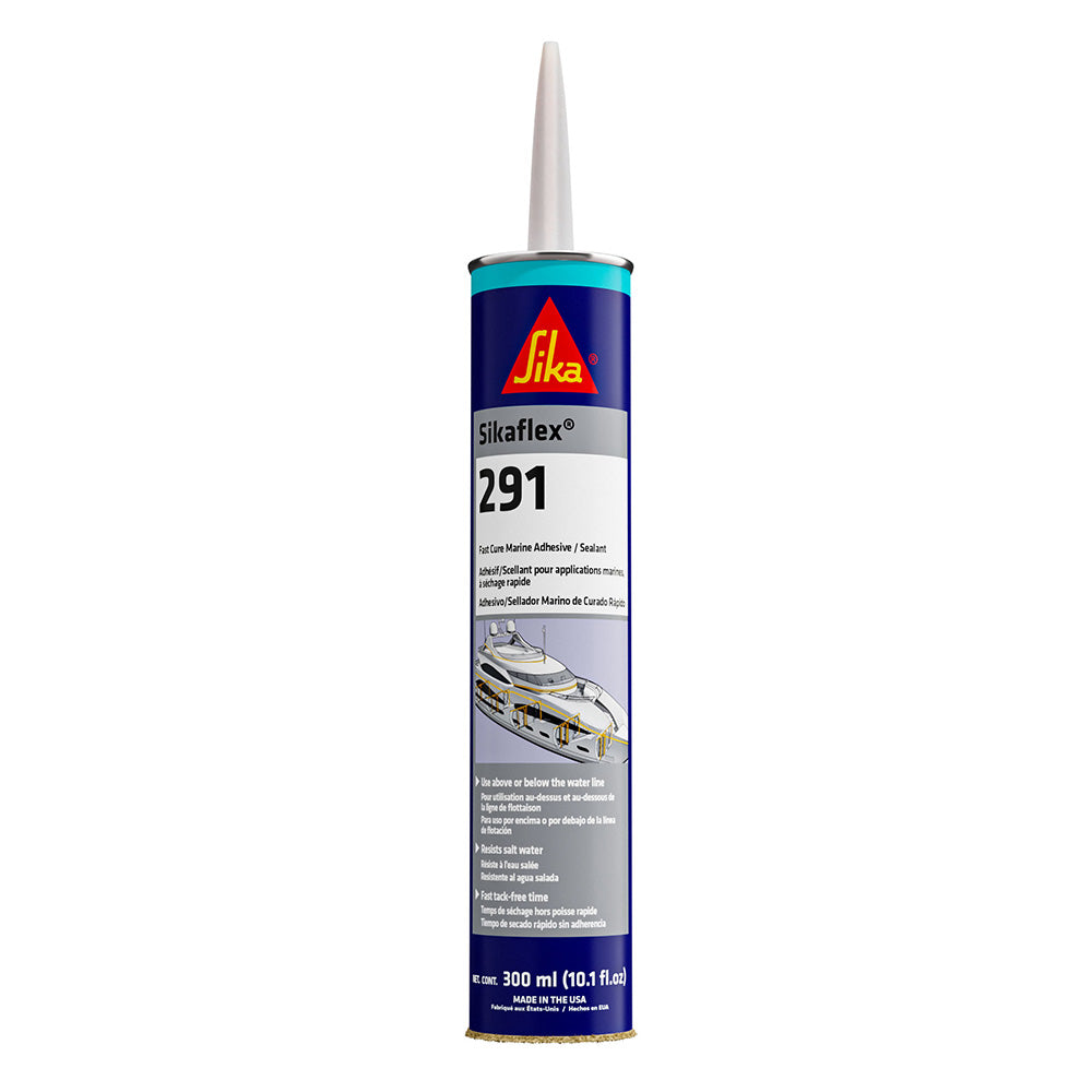 Sika Sikaflex 291 Fast Cure Adhesive  Sealant 10.3oz(300ml) Cartridge - Black - Deckhand Marine Supply