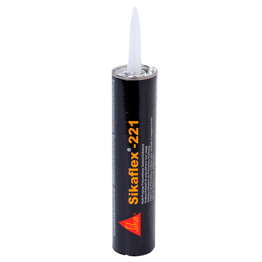 Sika Sikaflex 221 Multi-Purpose Polyurethane Sealant/Adhesive - 10.3oz (300ml) Cartridge - White - Deckhand Marine Supply