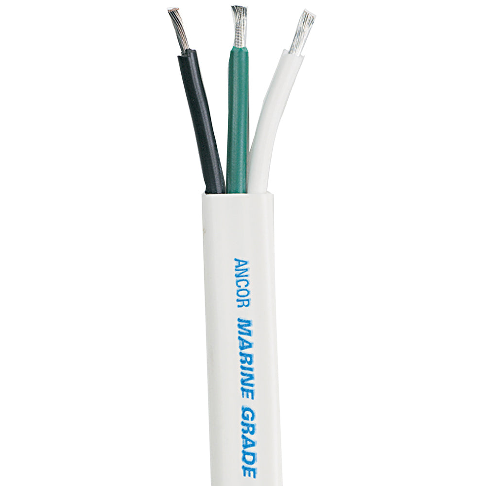 Ancor White Triplex Cable - 14/3 AWG - 500 - Deckhand Marine Supply