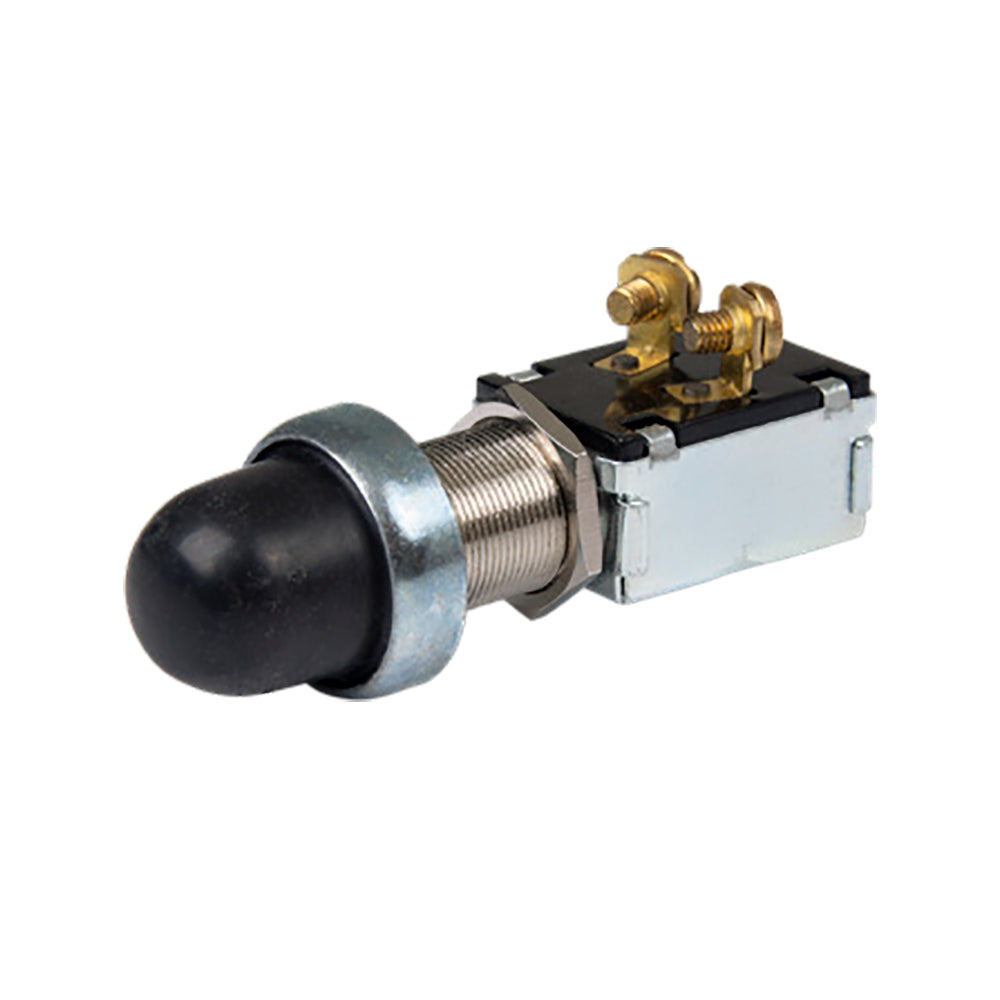 BEP 2-Position SPST Moisture Sealed Push Button Switch - OFF/(ON) - Deckhand Marine Supply