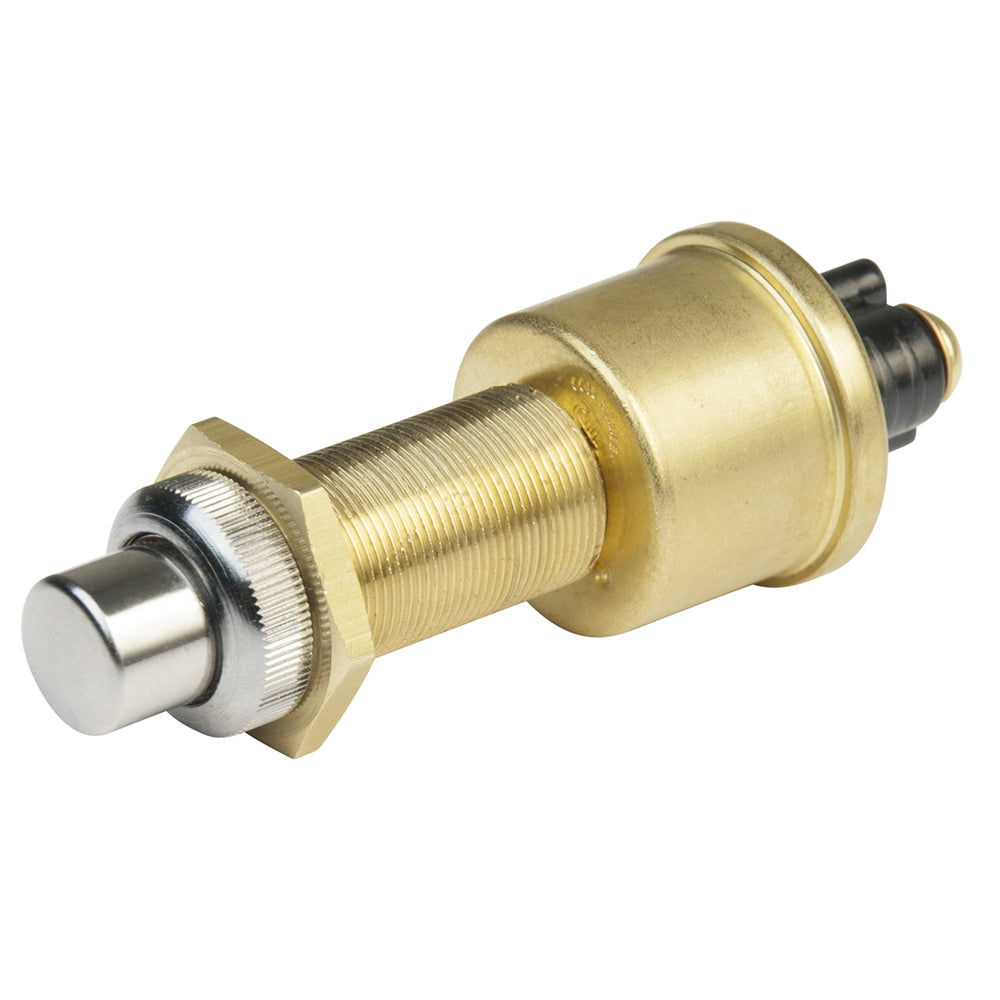 BEP 2-Position SPST Heavy-Duty Push Button Switch - OFF/(ON) - 35 Amp - Deckhand Marine Supply